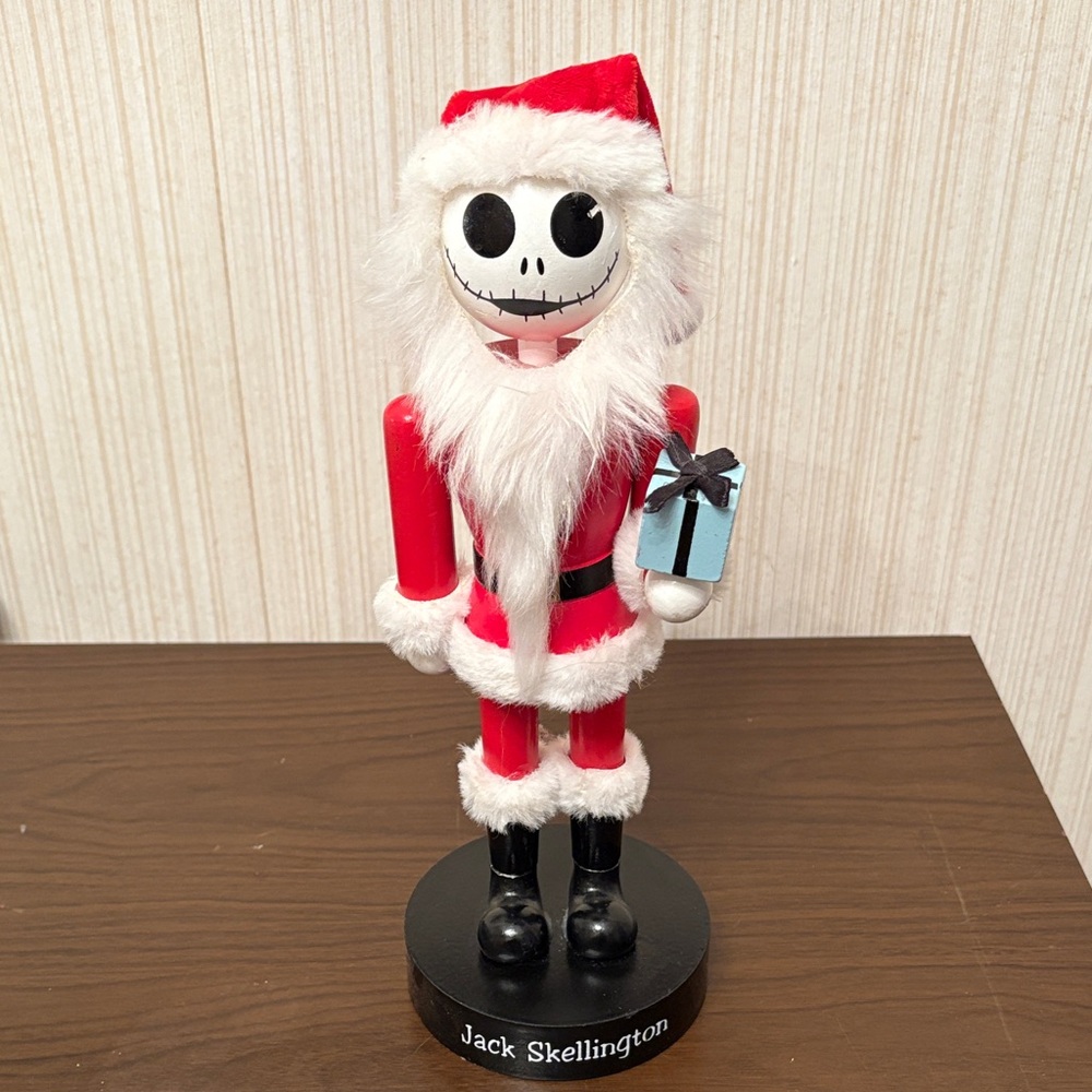 Disney Jack Skellington Santa Nutcracker - Red and White